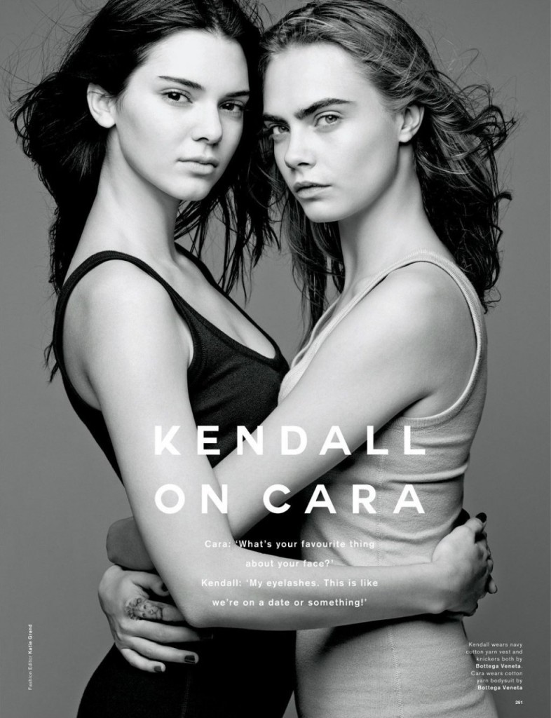 Cara Delevingne & Kendall Jenner su Love Magazine 02