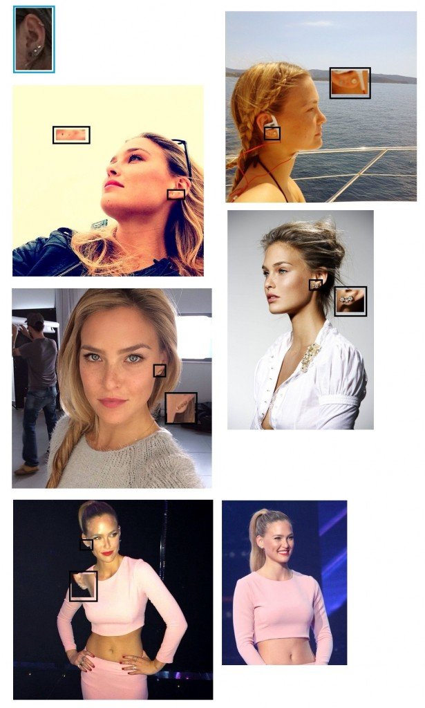 Bar-Refaeli-Photo-Proofs-Tre buchi per orecchini nelle orecchie