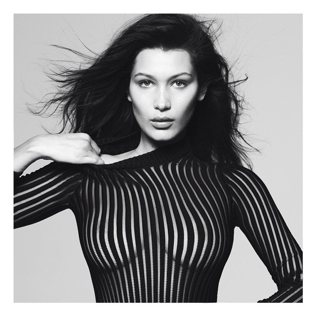 Bella Hadid Braless 2