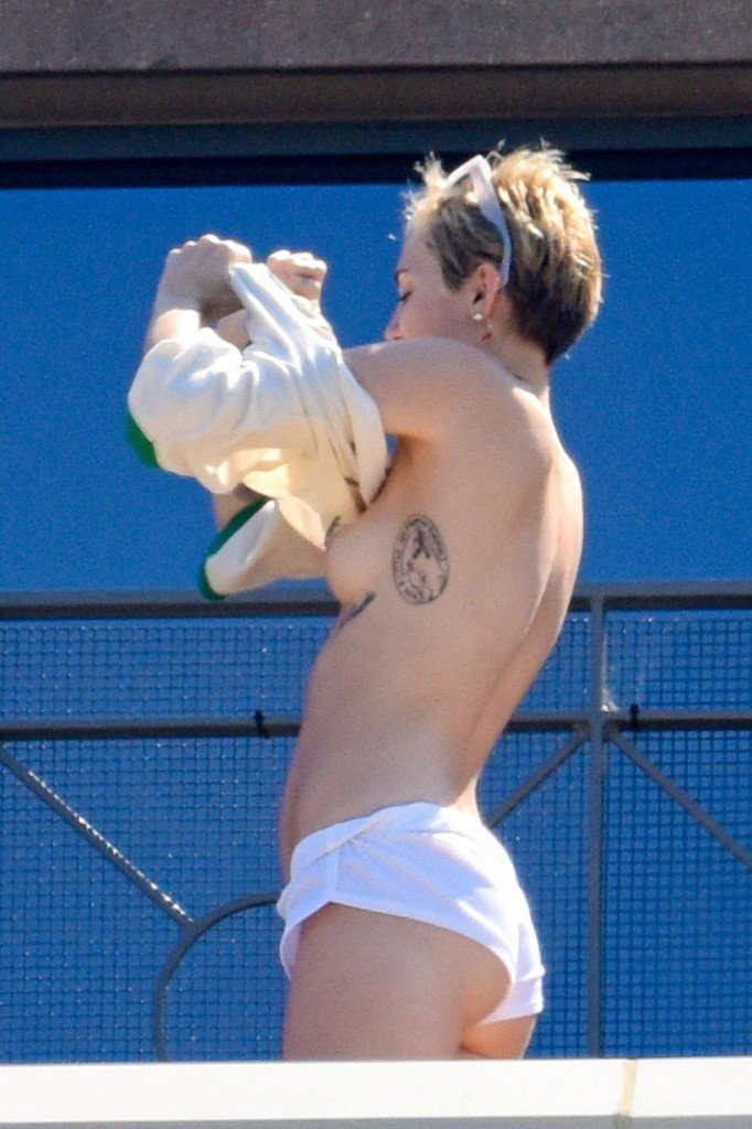 Miley Cyrus Topless  6